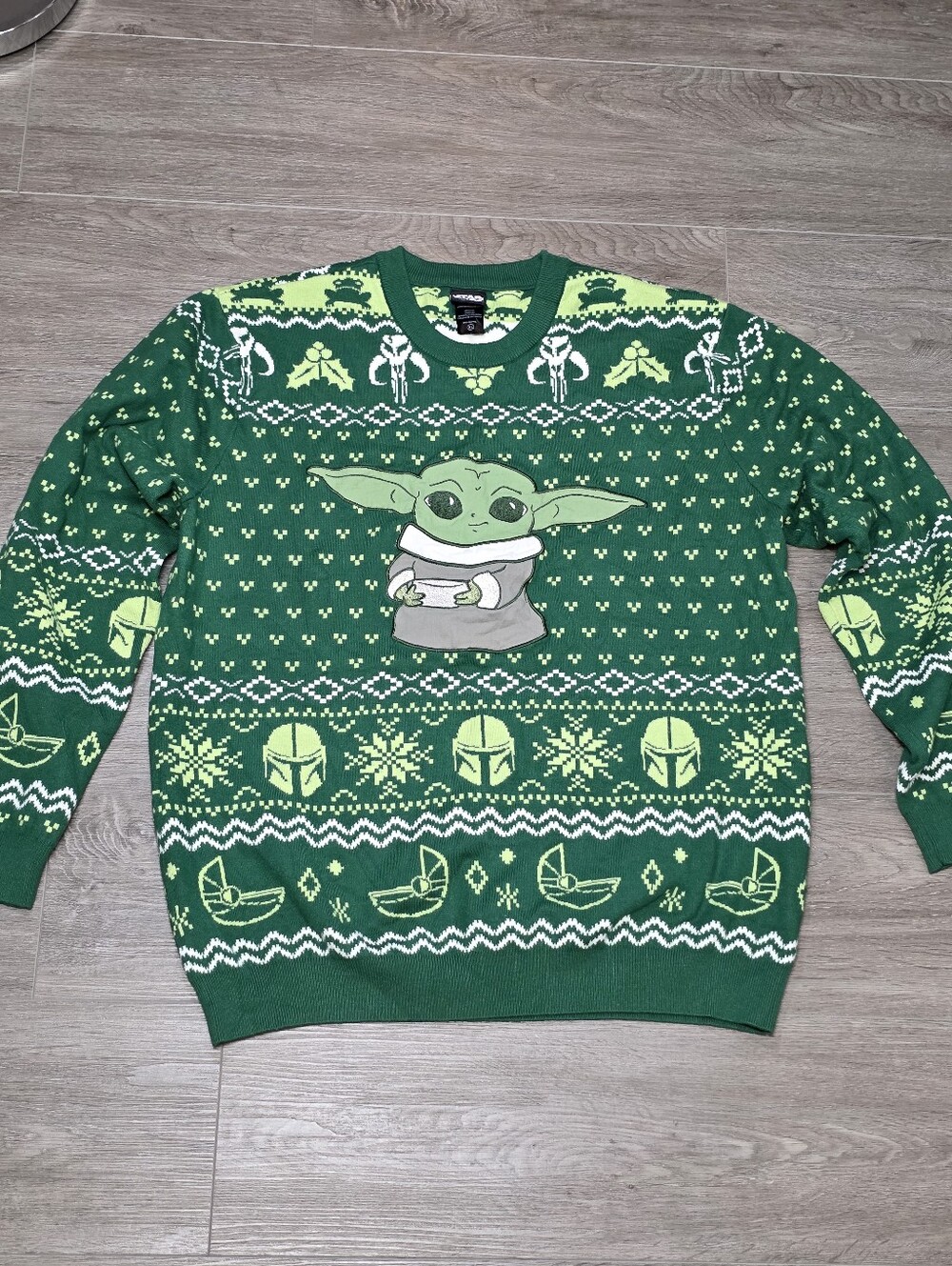 Star Wars The Mandalorian Grogu Holiday Sweater The Child Unisex Size Large